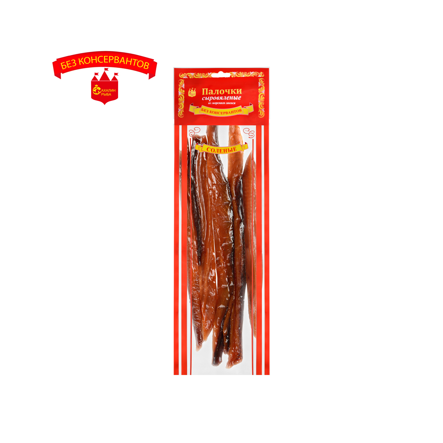 Палочки горбуши вяленые 120 гр.