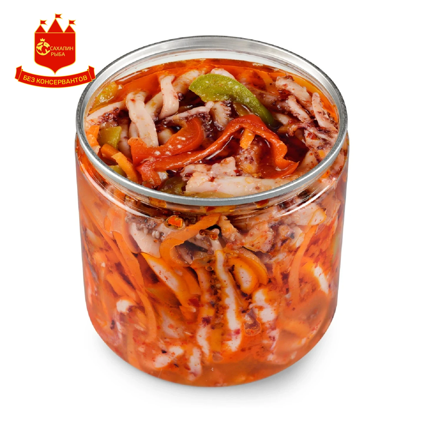 Щупальца кальмара с овощами 400 гр.
