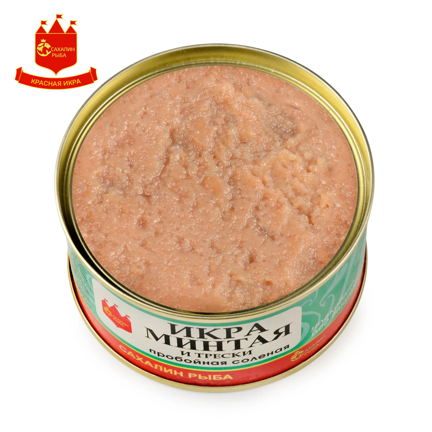 Икра минтая и трески 130 гр.