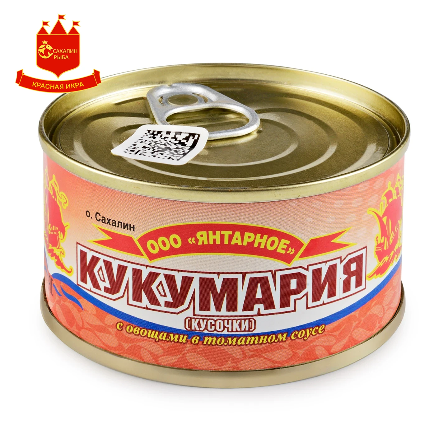 Кукумария с овощами в томатном соусе 130 гр.