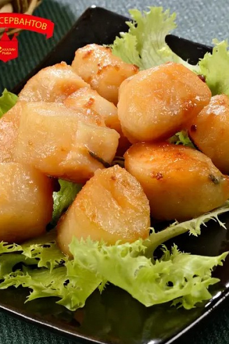 Салат с гребешками на гриле — легкость и вкус весны!