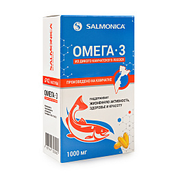 Омега-3 из дикого лосося 1000 мг БАД (блистер 42 шт.)